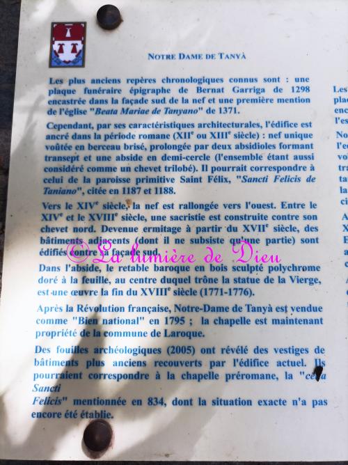 Laroque-des-Albères, la chapelle Notre-Dame de Tanya