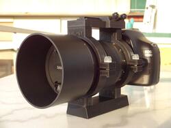 Samyang 135 f:2 3D-printed bracket for astrophotography