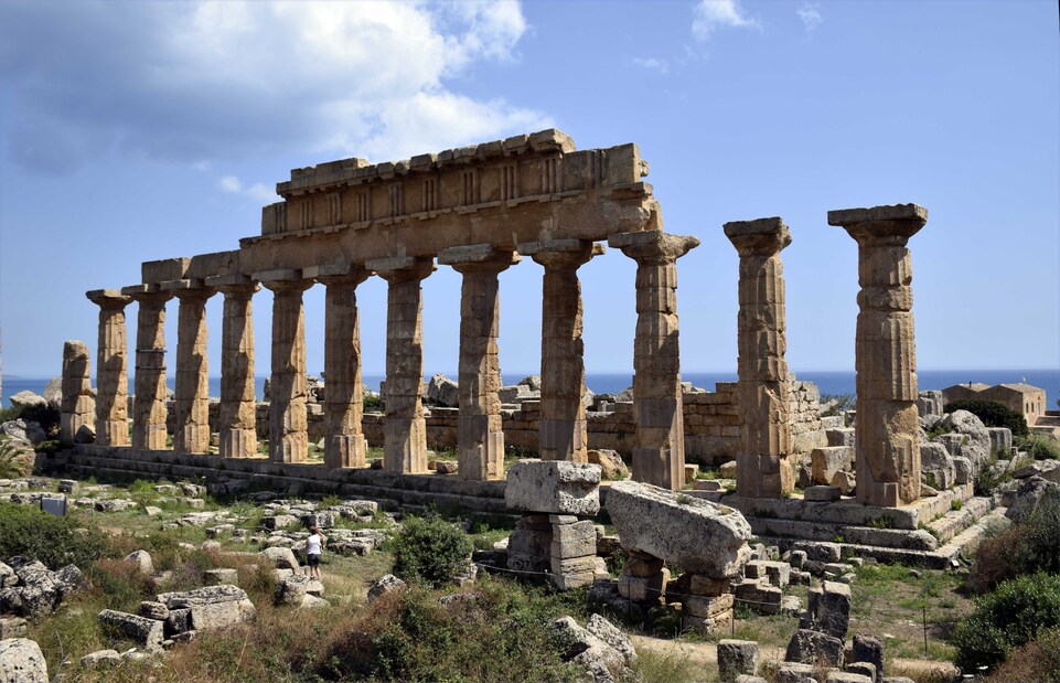 Selinunte - Les ruines du temple d'Apollon