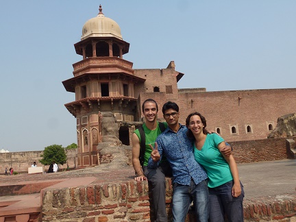 Arif et nous dans le fort rouge