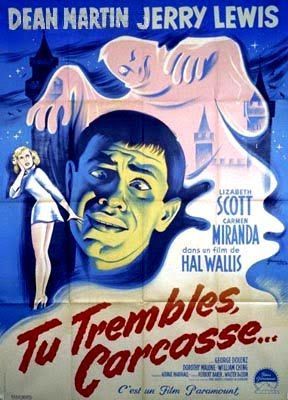 TU TREMBLES CARCASSE - BOX OFFICE JERRY LEWIS 1953