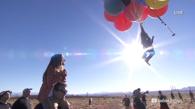 7000 mètres en ballons à hélium