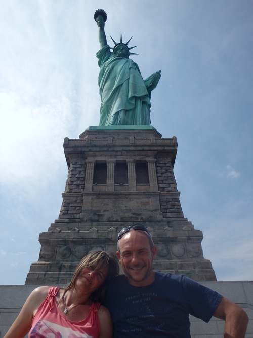 22 juillet , jour 13 , New York statue de la Liberté