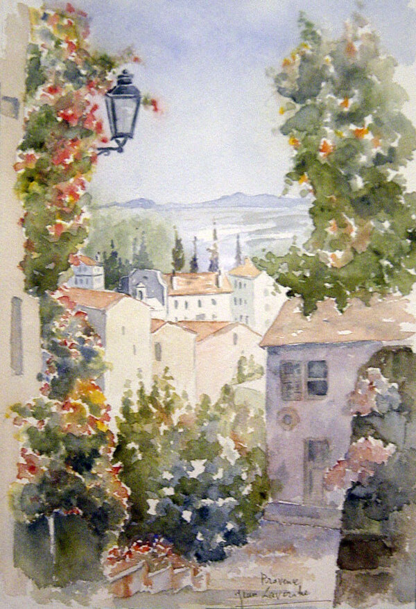 Aquarelles de : Jean Lavernhe