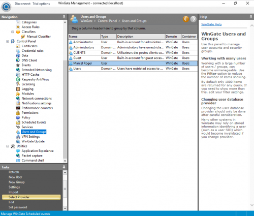 Créer des utilisateurs et faciliter le traçage de leur activité sur le net