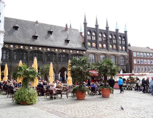 Autour de la Place du Marché à Lübeck (Allemagne)