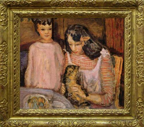 Pierre Bonnard - " Enfants et Chat "