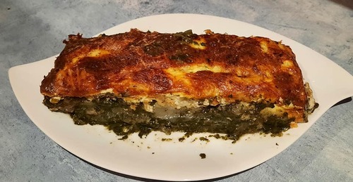 Gratin : Saumon-PDT-Epinards