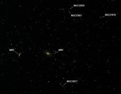 M81, M82 et leur voisines du ciel profond...