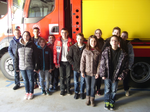 La visite de la caserne des pompiers de Lugny