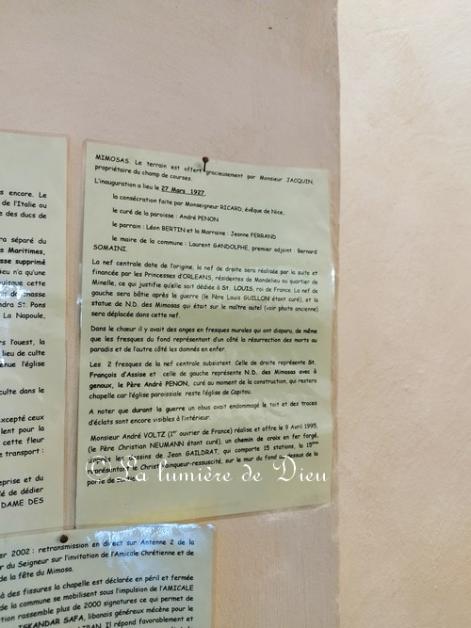 Mandelieu-la-Napoule, la chapelle Notre-Dame des Mimosas