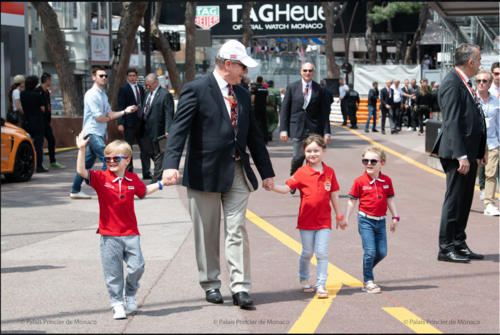 Prince Jacques et princesse Gabriella et leur papa