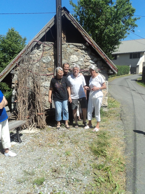 Les "marcheurs" de Saint-Auban à Chauffayer