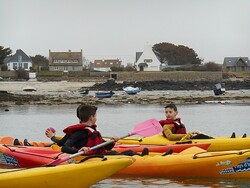 La première séance de voile à Portsall