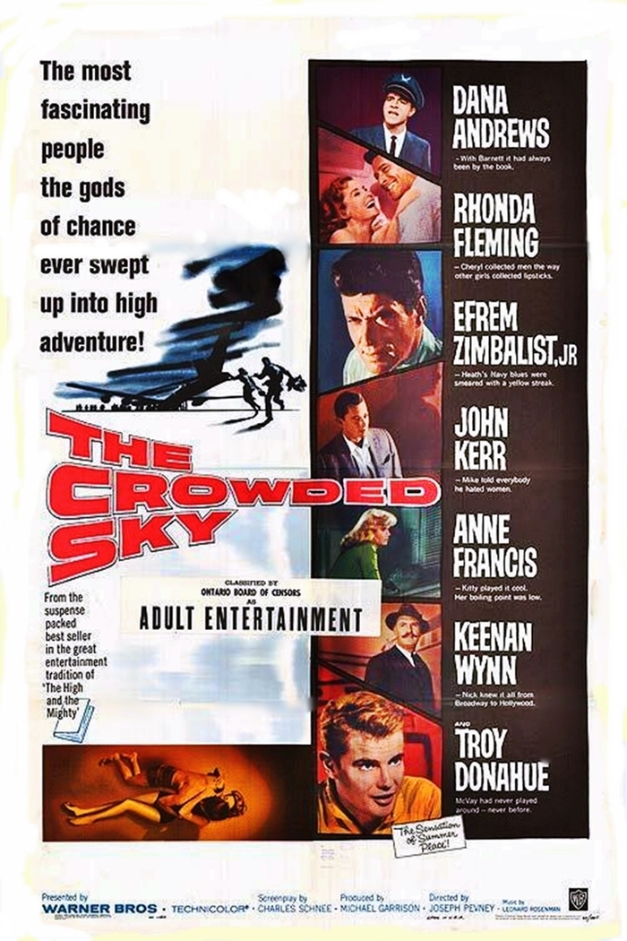 THE CROWDED SKY BOX OFFICE USA 1960