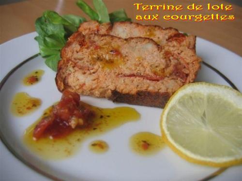 Terrine de lote aux courgettes