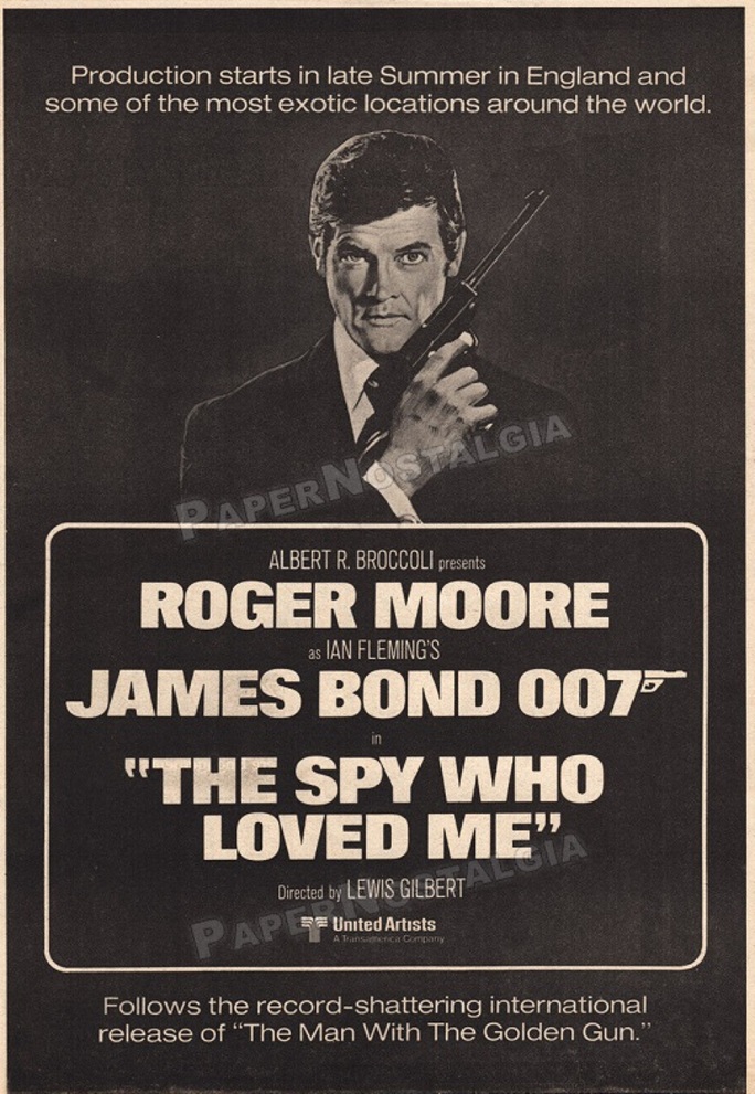 ROGER MOORE L'ESPION QUI M'AIMAIT BOX OFFICE USA 1977