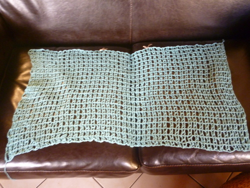 Crochet ... en bleu.