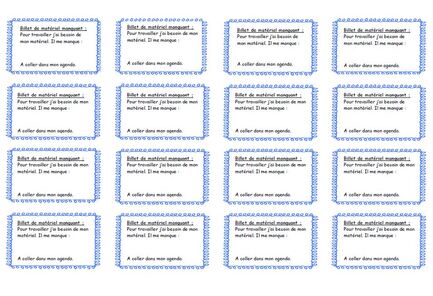 Astuce pour les emprunts de matériel.