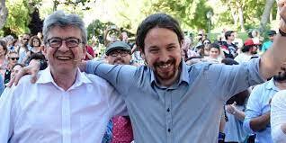 JL Mélenchon LFI et P Iglesias (Podemos)