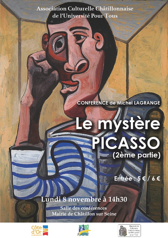 "Le mystère Picasso", une deuxième conférence de Michel Lagrange pour l'Association Culturelle Châtillonnaise