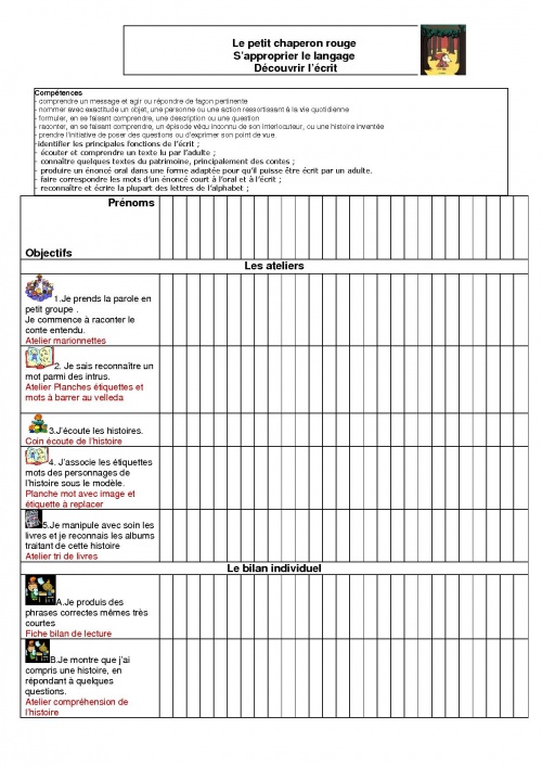 Et le cadre dans l'observation ? - école petite section