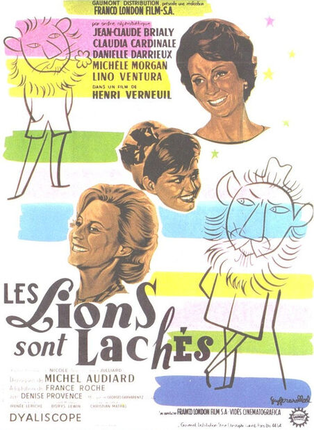 LES LIONS SONT LACHES - BOX OFFICE LINO VENTURA 1961