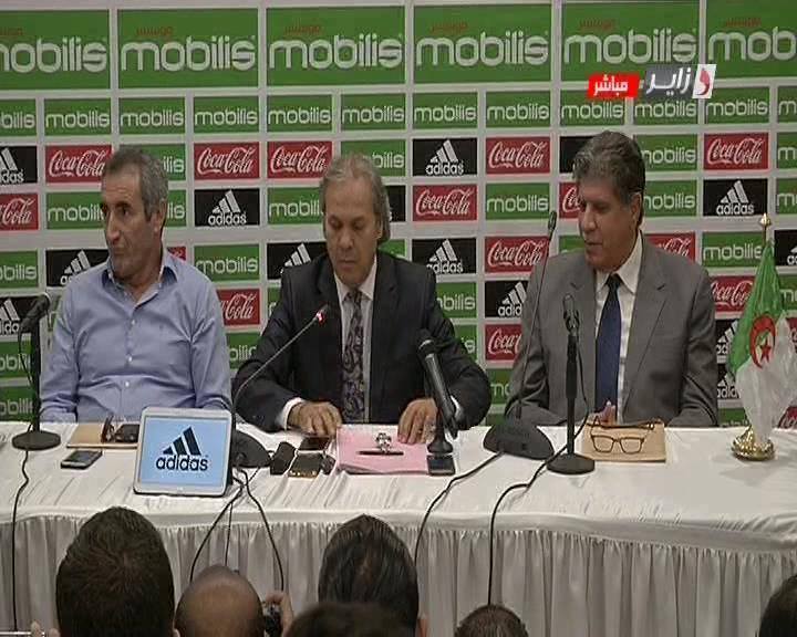 Jeudi 19.10.2017conférence de presse du Nouveau Staff  Madjer Menad Ighil