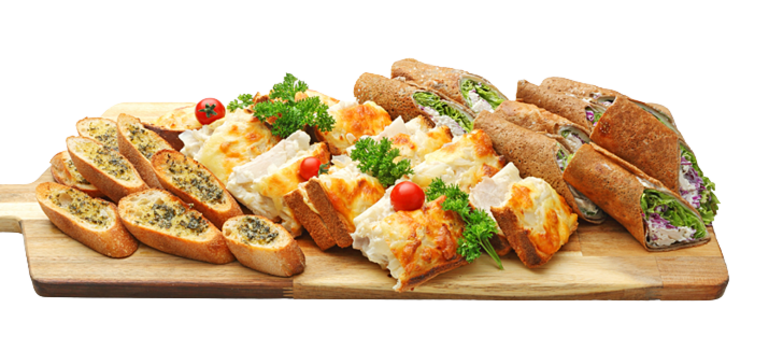 La planche sandwich: Croque Monsieur / Galette Roll / Toast à l’ail.