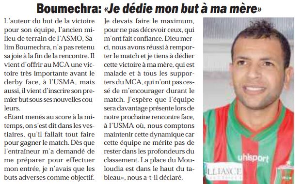 Jeudi 27.11.2008 Bologhine MCA-JSK 2-1