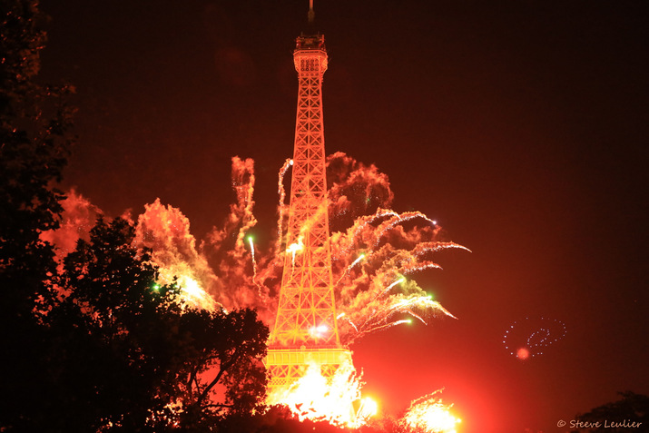 Feu d'artifice de 14 Juillet 2019, Champ de Mars, Paris 