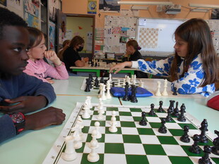 Après-midi jeu d'échecs