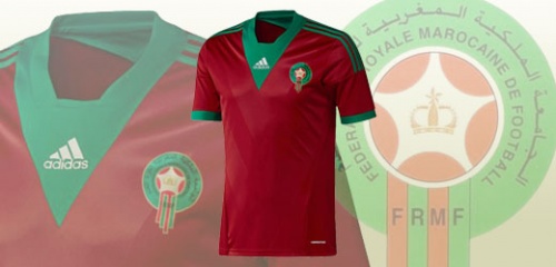 Adidas présente le nouveau maillot de l'équipe du Maroc pour la can 2013