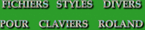  STYLES DIVERS CLAVIERS ROLAND SÉRIE 9456