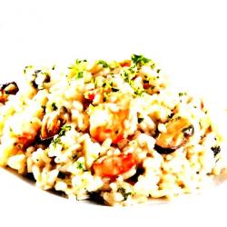 Recette: Risotto avec mélange « moules et crevettes »