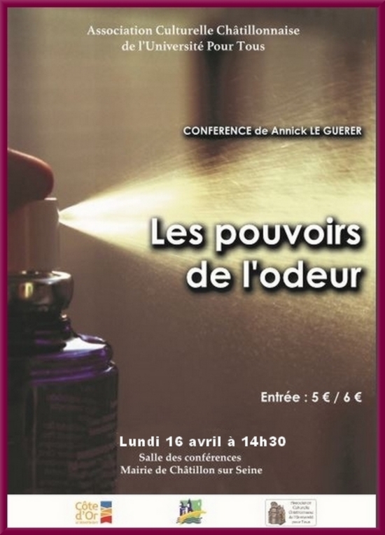 "Les pouvoirs de l'odeur", une conférence d'Annick Le Guerer pour L'ACC