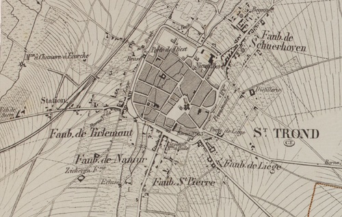Sint-Truiden (Vandermaelen, 1846-1854)(geopunt.be)