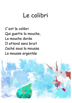 Comptines et chansons autour des oiseaux