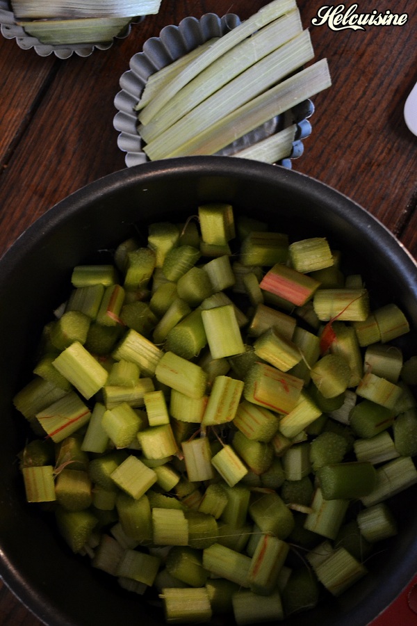 Tartelettes à la rhubarbe 