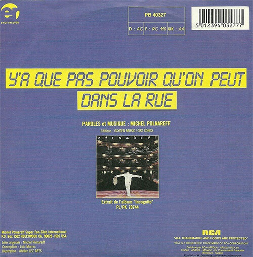  Y'a Que Pas Pouvoir Qu'on Peut Vinyl France 1985