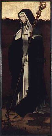 Sainte Gertrude de Nivelles († 659)