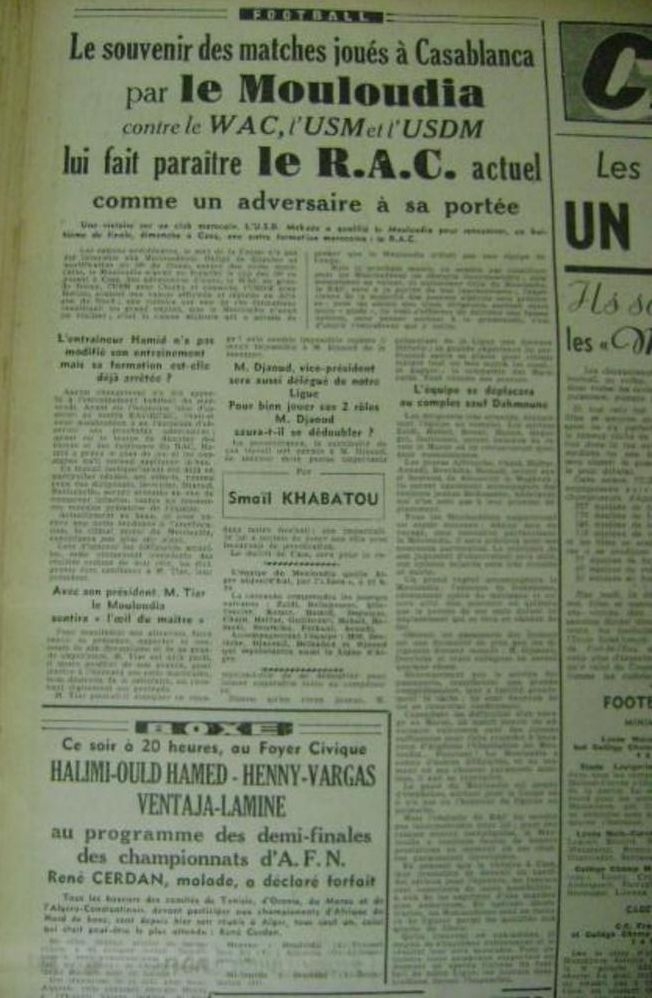 23.1.1955 Coupe AFN RA Casablanca-MCA 2-0