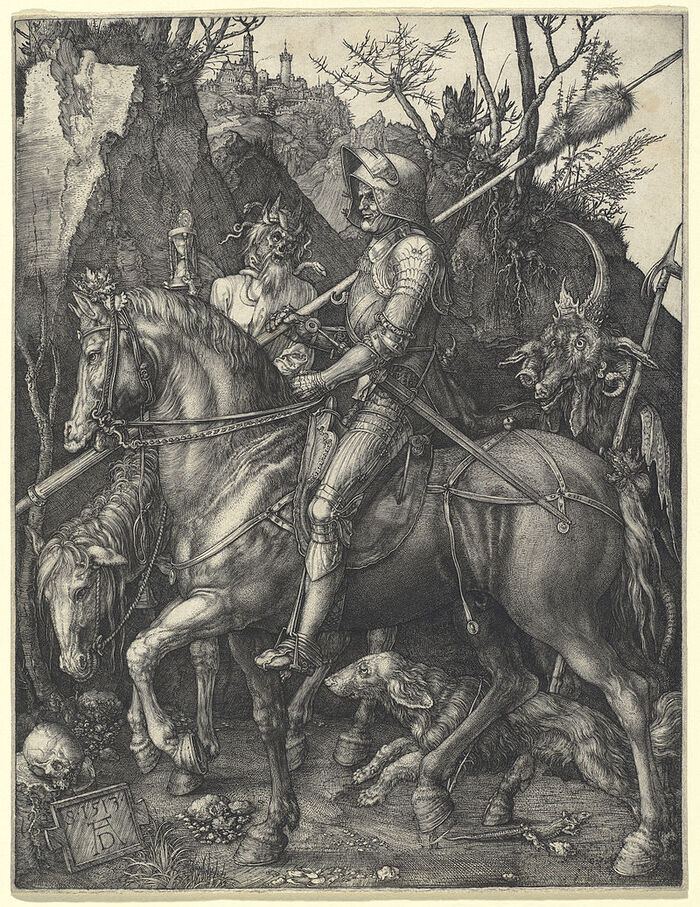 le chevalier , la mort et le diable  (1513) /