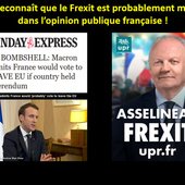 =COMMUNIQUÉ DE PRESSE= Macron ayant déclaré sur la BBC que le "Frexit" est majoritaire parmi les électeurs français, l'UPR lui demande de cesser ses "initiatives européennes" illégitimes et de respecter la démocratie en organisant un référendum sur la sortie de l'UE. - Union Populaire Républicaine | UPR