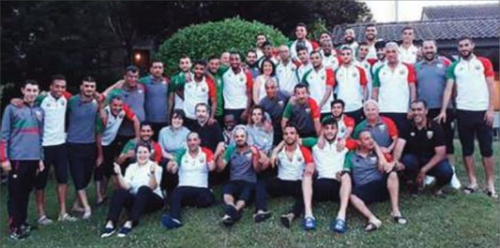 publicité: Le Mouloudia à Vichy pose pour l'affiche contre Bordeaux
