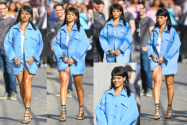 01.04.2015 : Rihanna était invitée sur le plateau de Jimmy Kimmel.