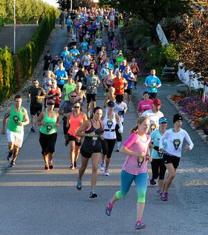 season marathon kelowna runners running 