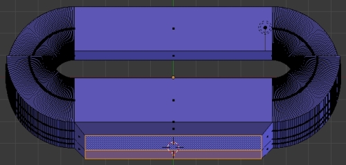 La base sous le sofa faite par extrusion