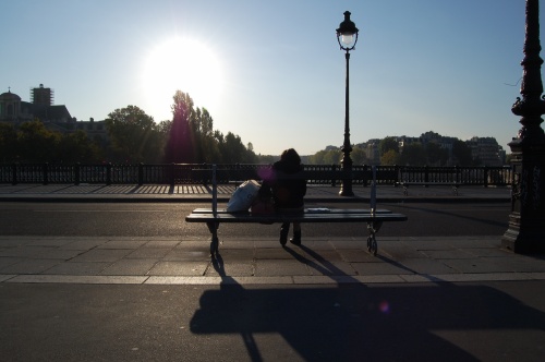 BANCS PUBLICS, lever de soleil sur la Seine