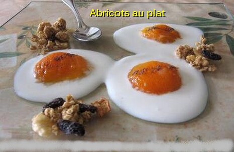 Abricots cuits au plat